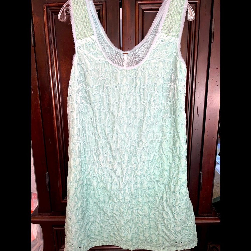Free People Velvet Beaded Dress